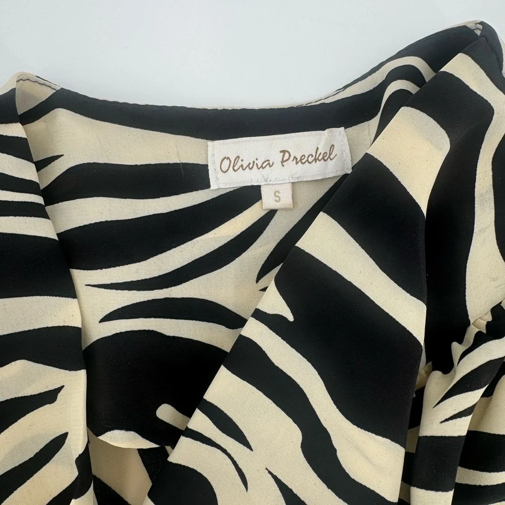 Olivia Preckel Animal Print Blouse - Picture 4 of 5